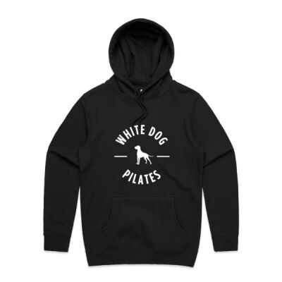 WHITE DOG PILATES - front logo hoodie Thumbnail